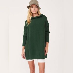 Free People Ottoman Slouchy Tunic- PINE GREEN